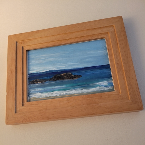 Oil painting (size 5x7) in a wood frame - Picture 2 of 10